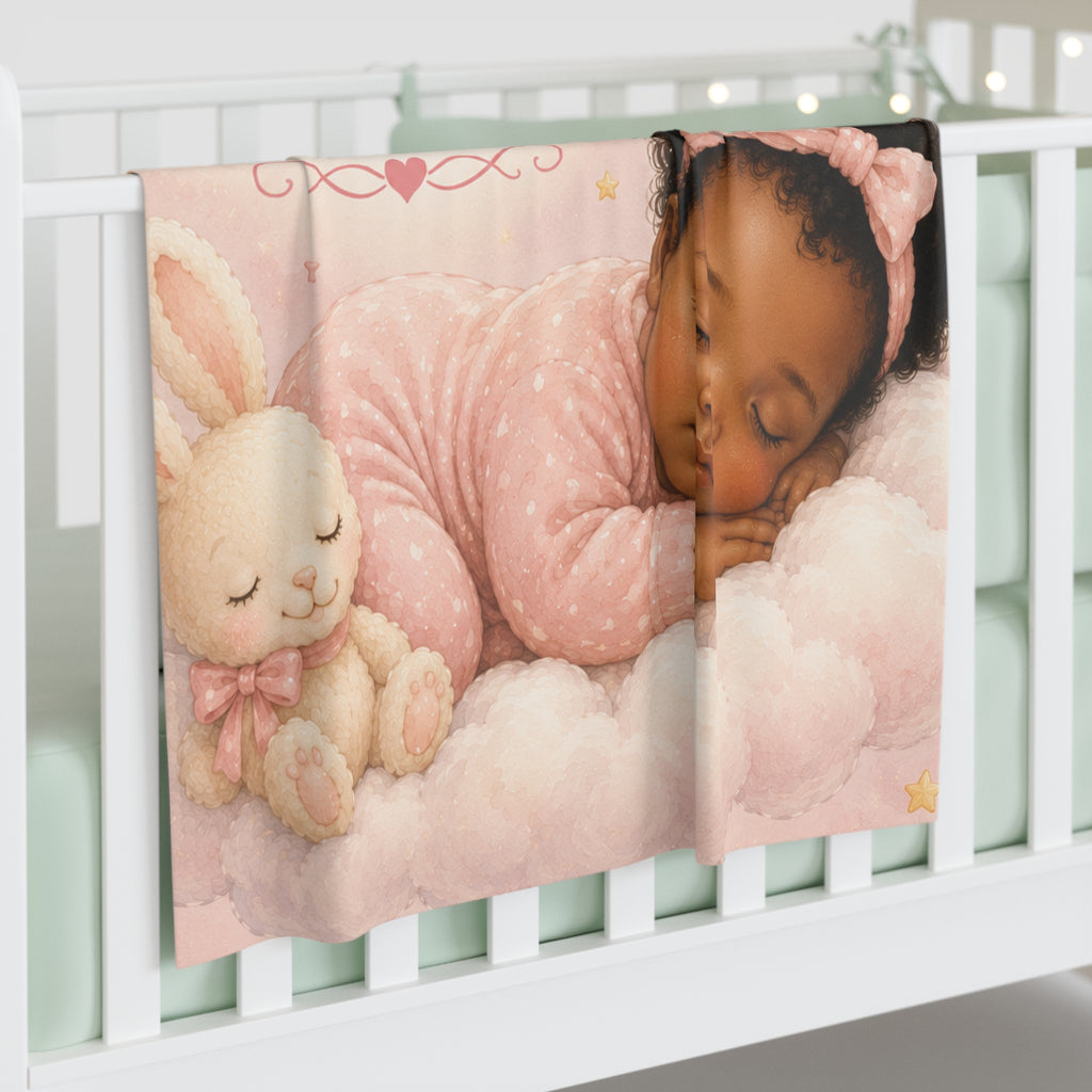 Infant & Toddler Blanket — "Heaven Has to Be Perfect Because You Are" Pink Sleeping Baby Swaddle