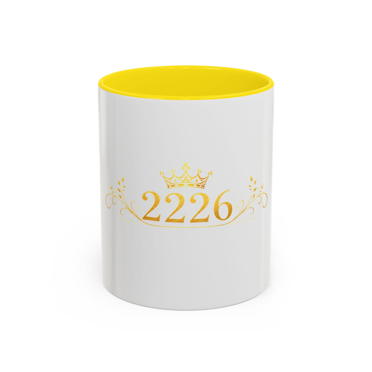 2226 Gold Crown Accent Coffee Mug — Elegant Number Keepsake (11/15oz)