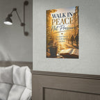 Rolled Poster – "Walk in Peace Not Pressure" Inspirational Christian Wall Art