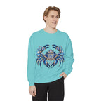 Cancer Zodiac Sweatshirt — Blue Crab Astrology Crewneck