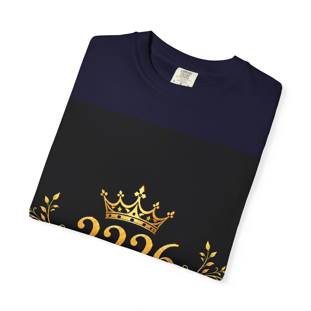 Lion Crest T-Shirt — Golden Crown 2226 Design