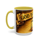 Inspirational Communion Mug — "God Is With You" Christian Coffee Cup