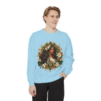 Virgo Zodiac Sweatshirt — Virgo Goddess & Owl Astrology Crewneck