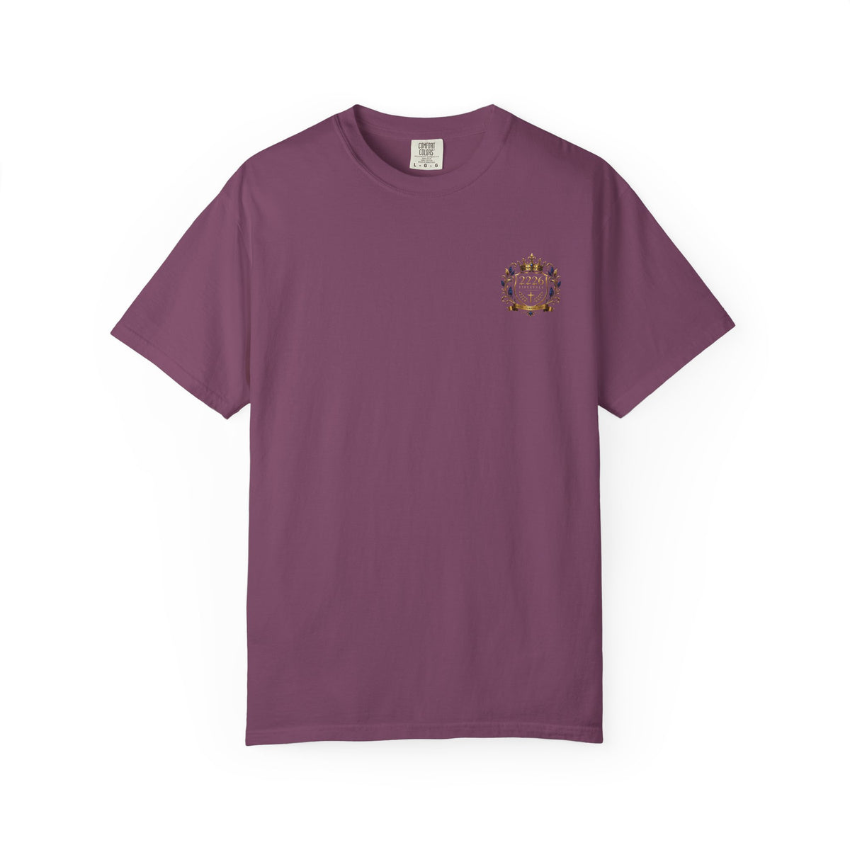 2226 Lifestyle Crest T-Shirt — Royal Crown Faith Emblem