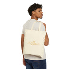 Canvas Tote Bag — Gold Crown '2226' Monogram Shopper