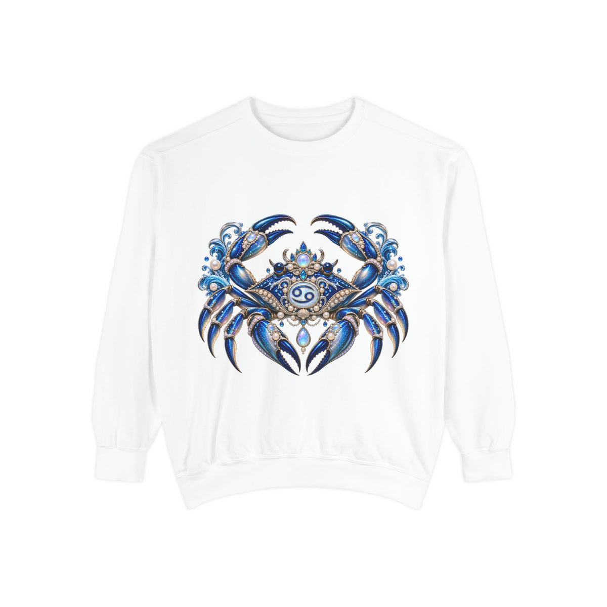 Cancer Zodiac Sweatshirt — Blue Crab Astrology Crewneck
