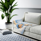 God’s Little Angel Baby Swaddle Blanket — Soft Blue Newborn Gift