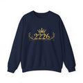 Crewneck Sweatshirt — Gold Crown '2226' Royal Crest Design