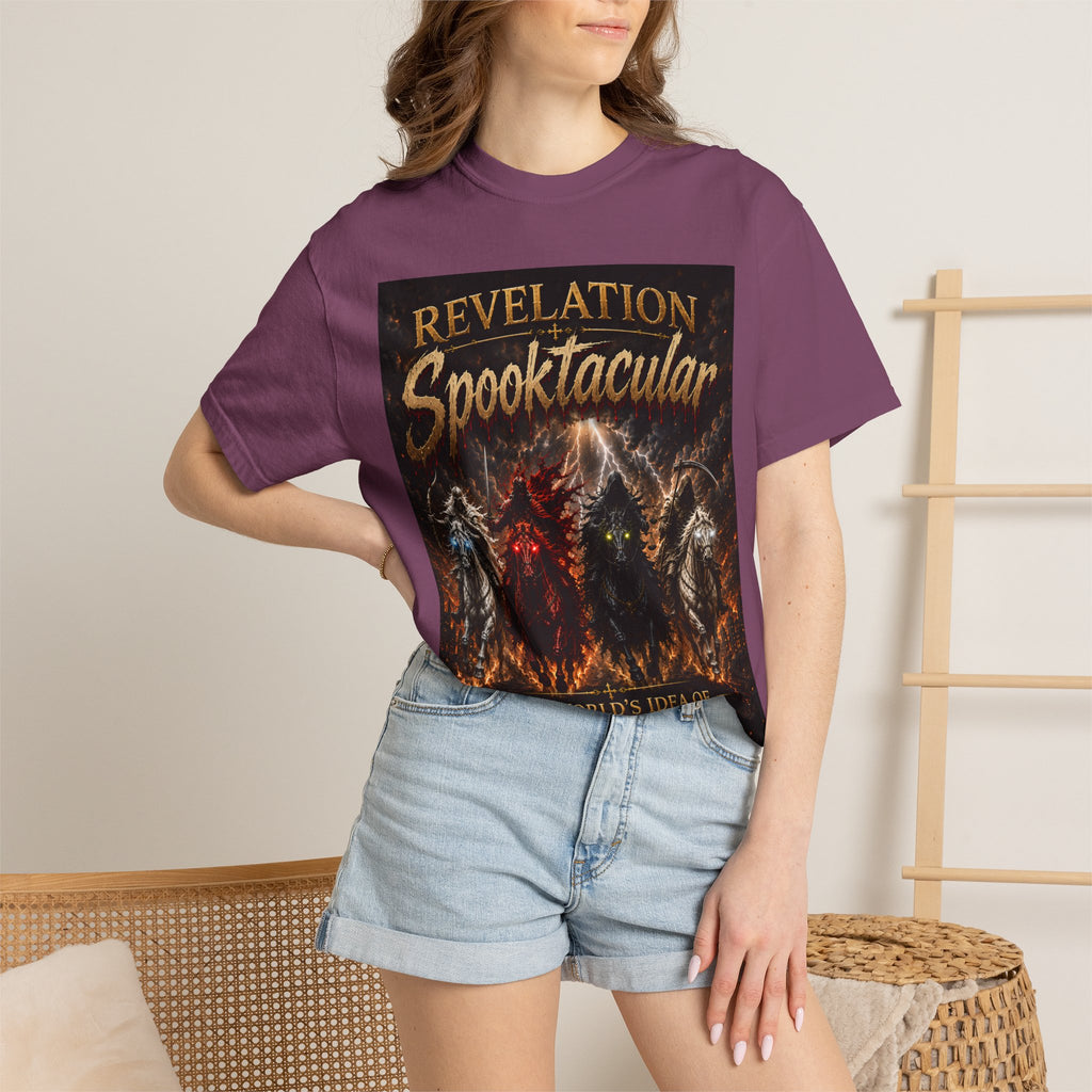 Spooktacular Revelation T-Shirt — "The Victory Lamb" Christian Halloween Graphic Tee
