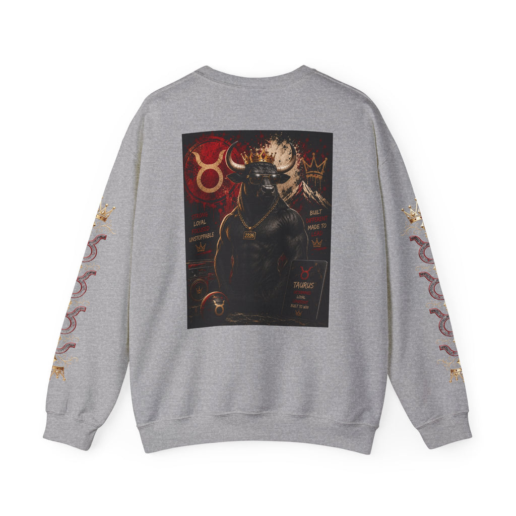 Taurus Zodiac Crewneck Sweatshirt — Bull Constellation Graphic