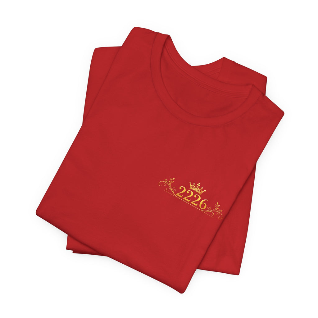 Minimal 2026 Embroidered Chest Tee — Casual White T-Shirt