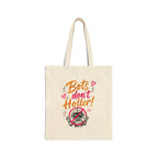 Tote Bag — "Bots Don't Holler!" Cute Anti-Robocall Canvas Shopper