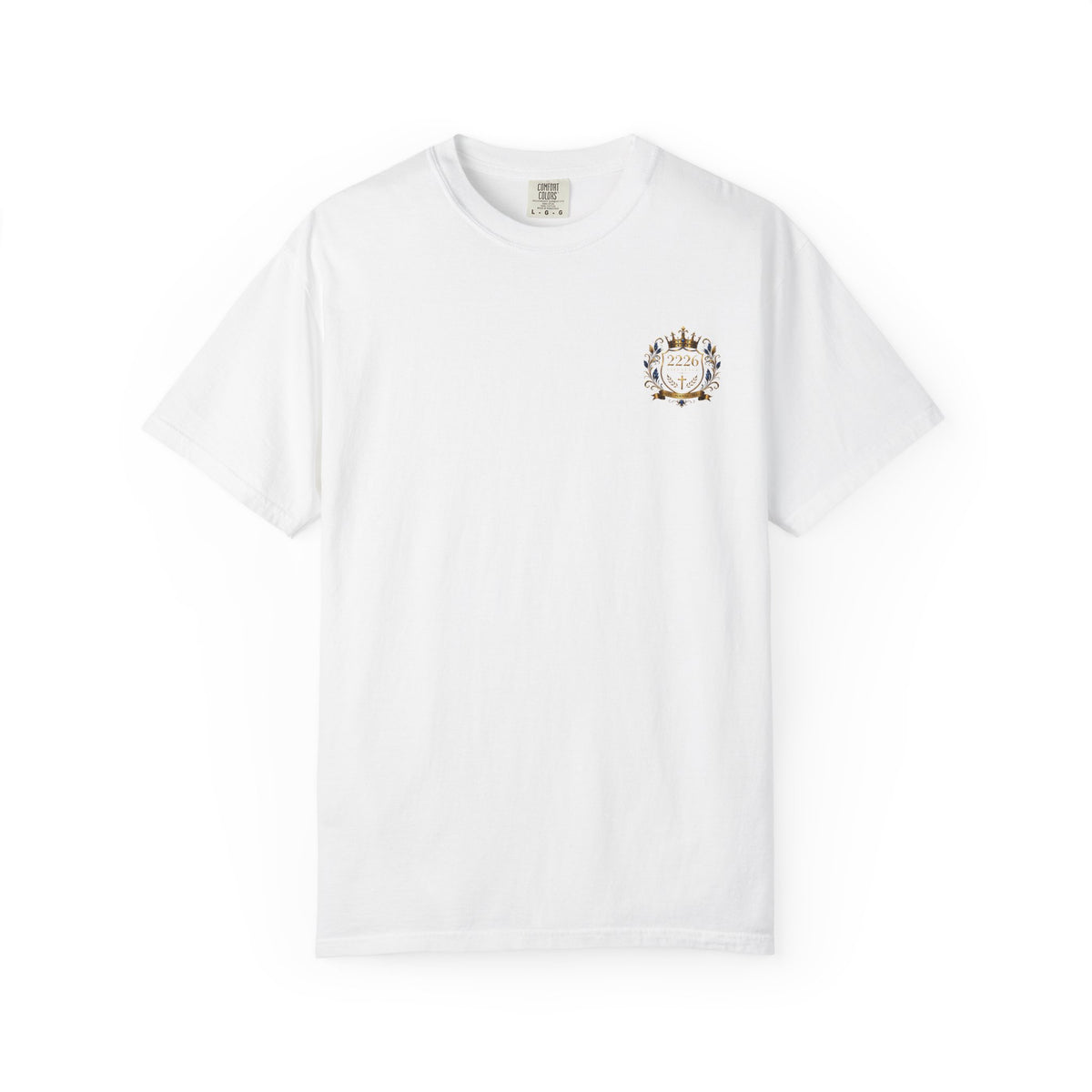 2226 Lifestyle Crest T-Shirt — Royal Crown Faith Emblem