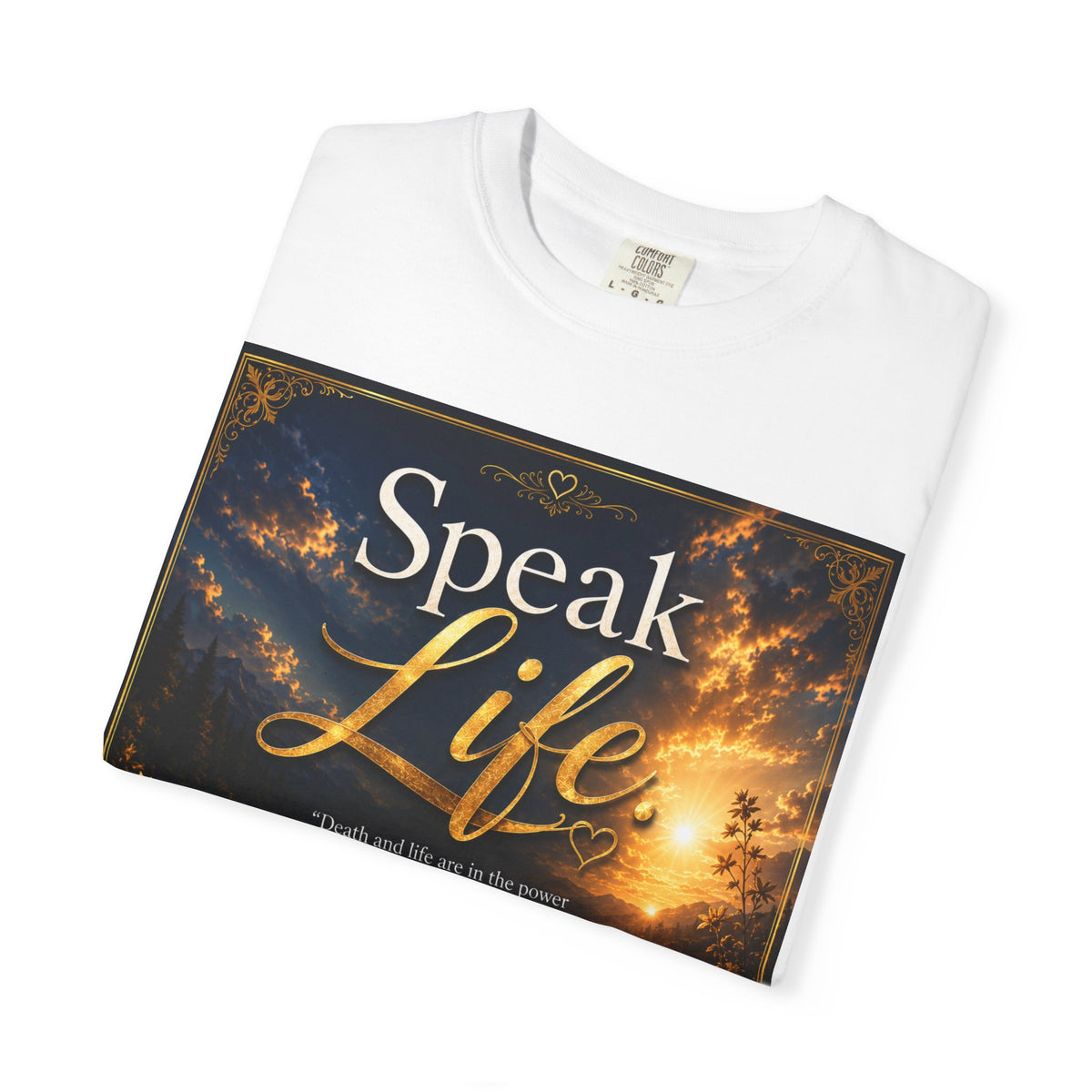 Christian Inspirational T-Shirt — "Speak Life" & "Still on the Throne" Faith Graphic Tee