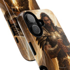 Warrior King Phone Case — Epic Golden Sword Armor Magnetic Tough Case