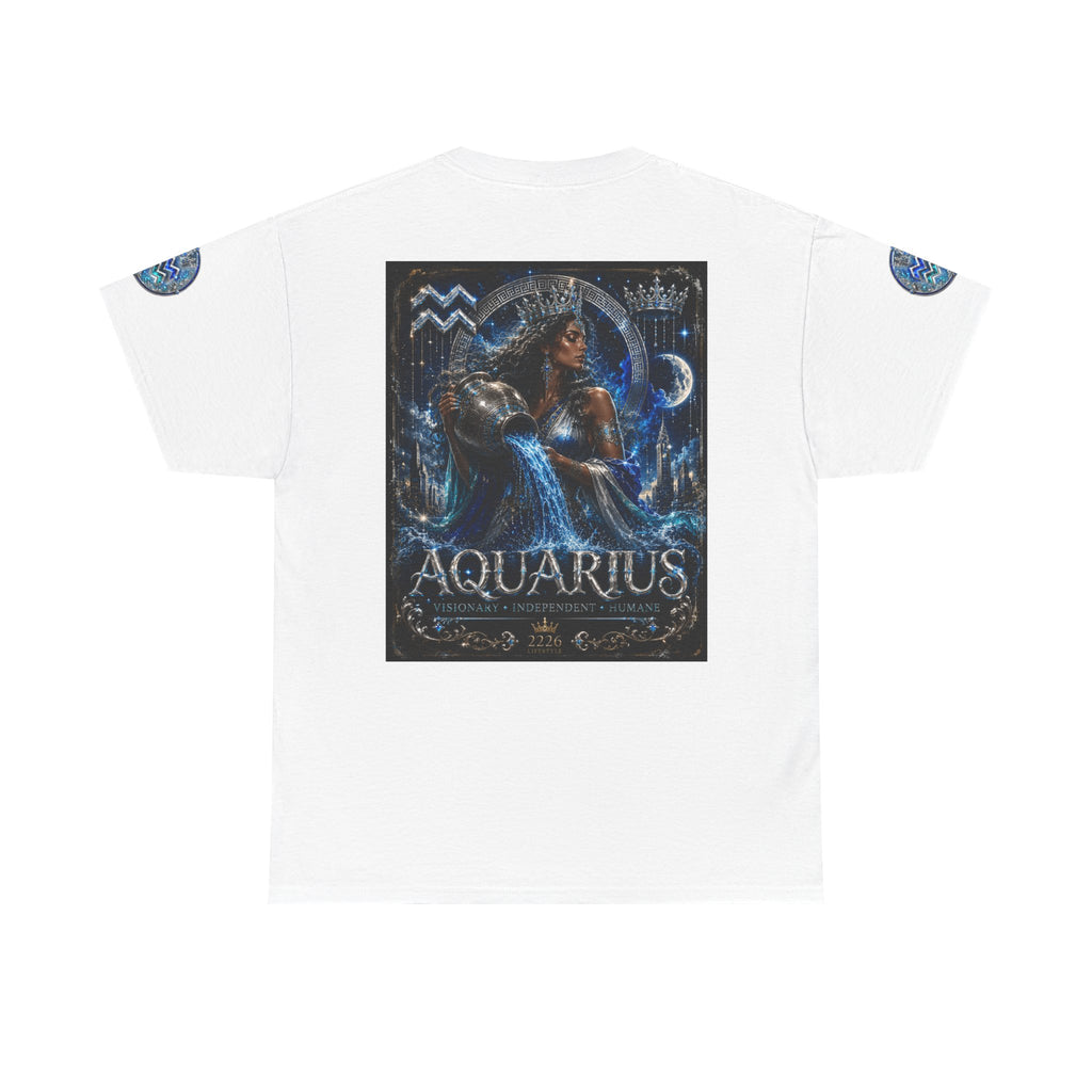 Aquarius Zodiac T-Shirt — Water Bearer Astrology Tee