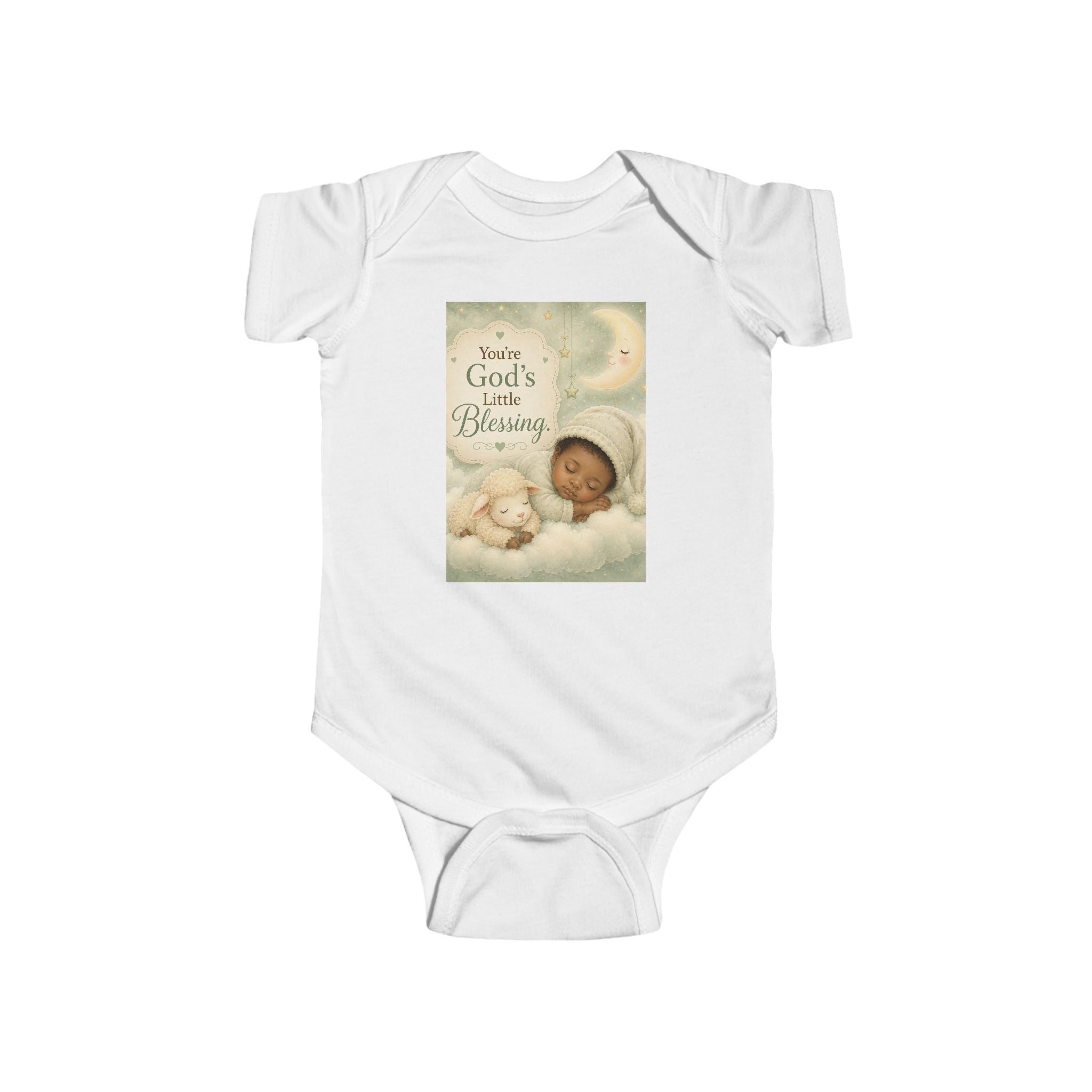 Baby Bodysuit "You're God's Little Blessing" — Religious Newborn Onesie, Christening & Baby Shower Gift