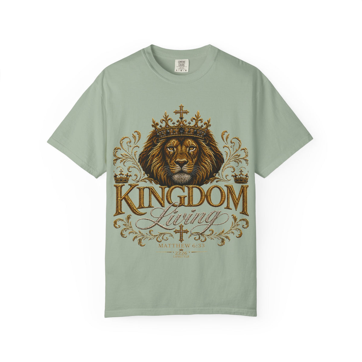 Kingdom Living T-Shirt — Regal Lion Christian Faith Tee