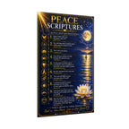 Rolled Poster — Peace Scriptures Wall Art | Inspirational Christian Scripture Poster