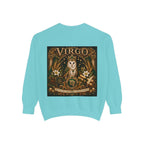 Virgo Zodiac Sweatshirt — Virgo Goddess & Owl Astrology Crewneck