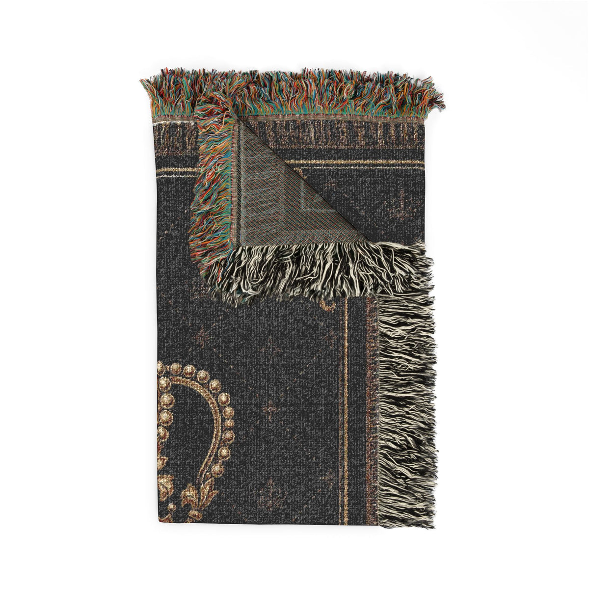 Royal Crown 2226 Woven Blanket — Luxury Decorative Throw for Home & Gift