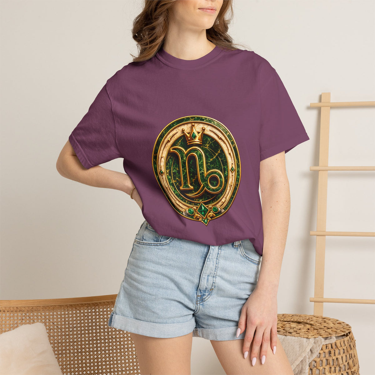Capricorn Zodiac T-Shirt — Golden Goat Astrology Tee