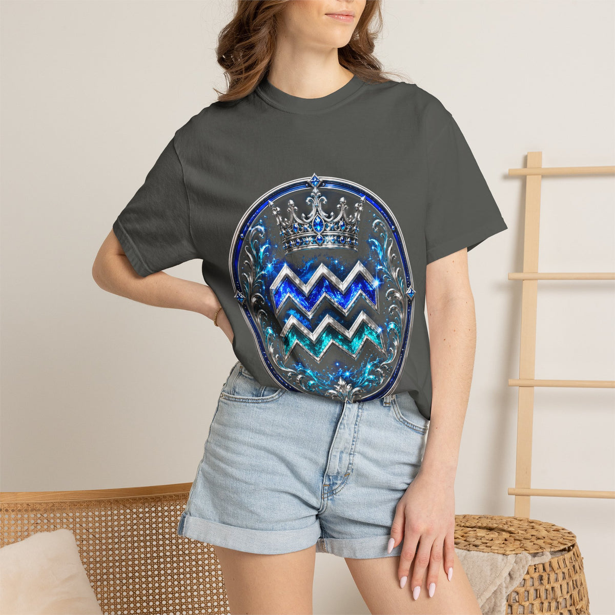Aquarius Zodiac T-Shirt – Mystical Water Bearer Astrology Tee
