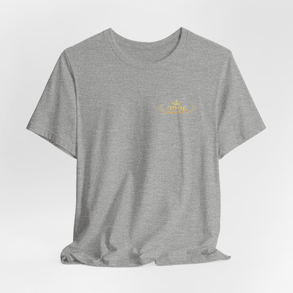Minimal 2026 Embroidered Chest Tee — Casual White T-Shirt