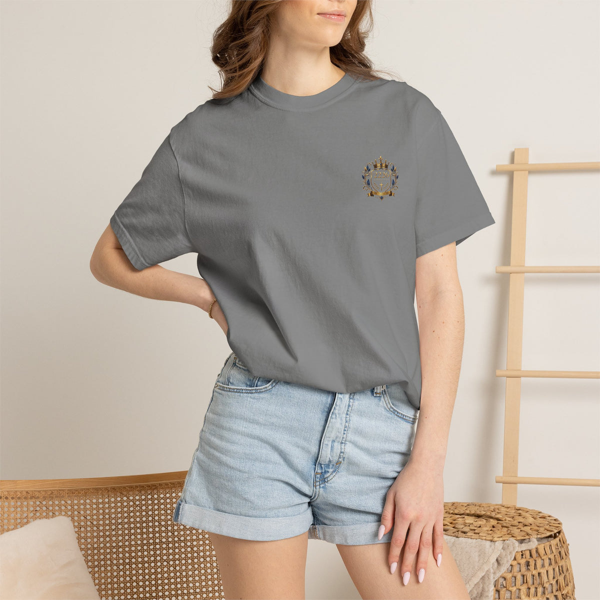 2226 Lifestyle Crest T-Shirt — Royal Crown Faith Emblem