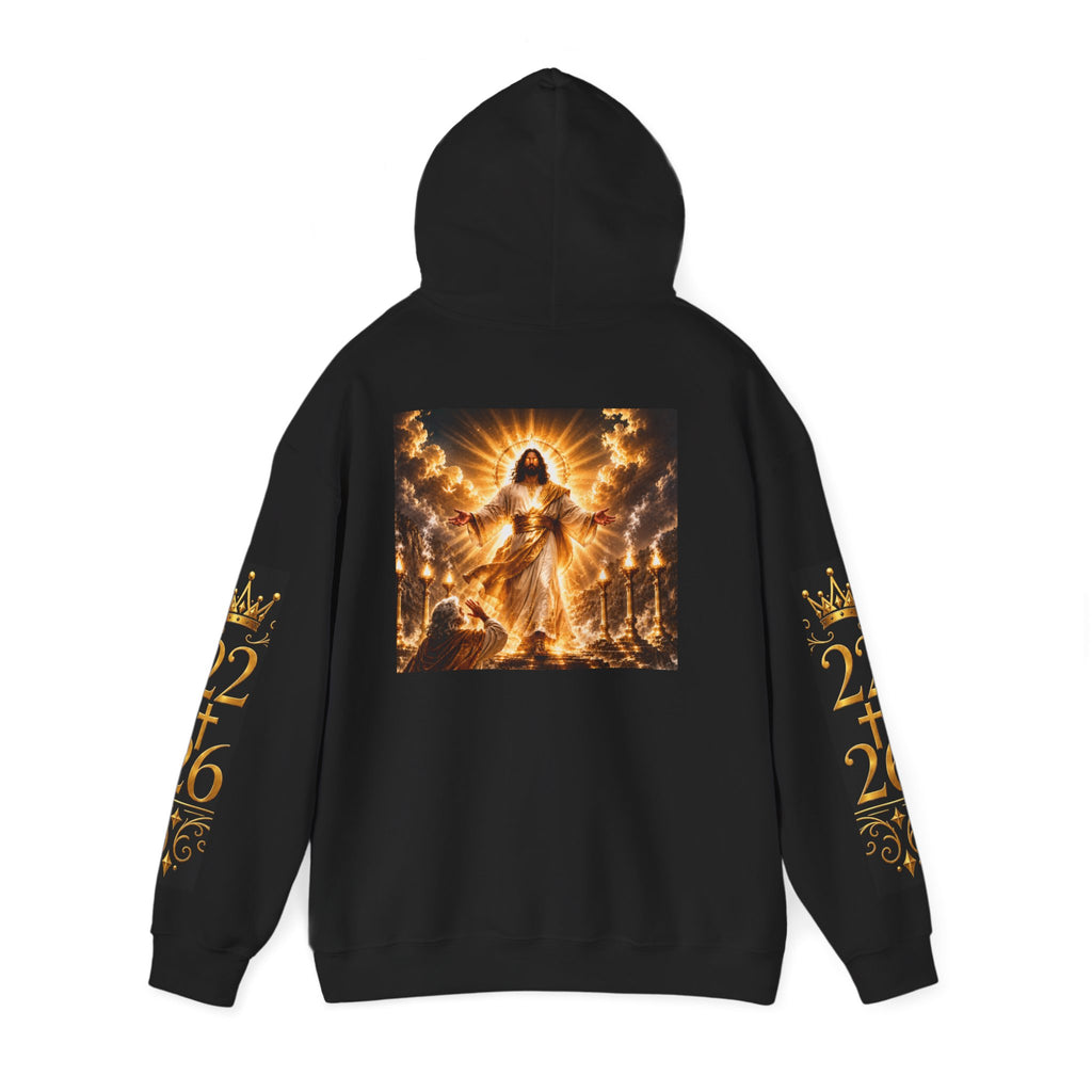 Hoodie — Revelation Chapter 1 Pullover (Biblical Angel Artwork)