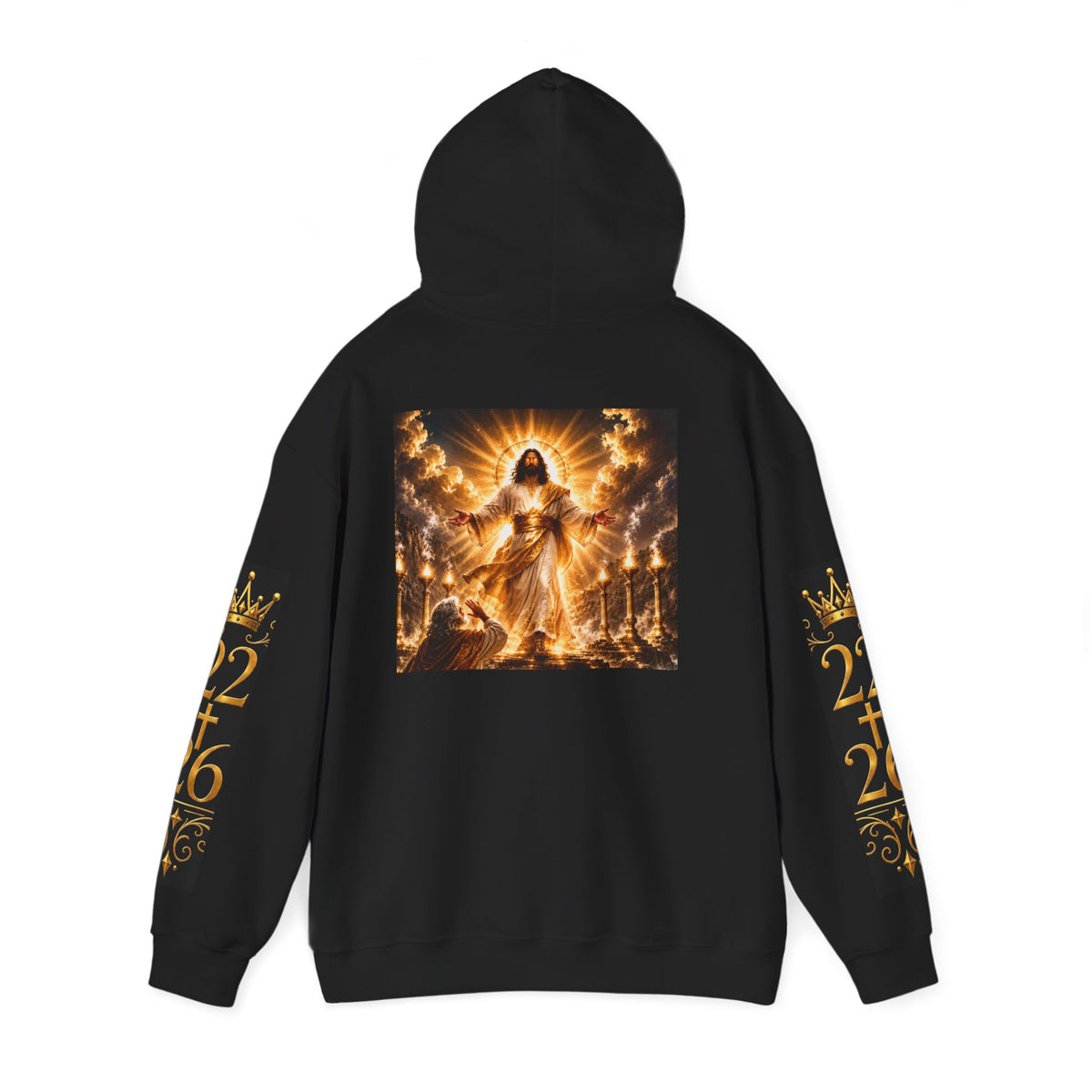 Hoodie — Revelation Chapter 1 Pullover (Biblical Angel Artwork)