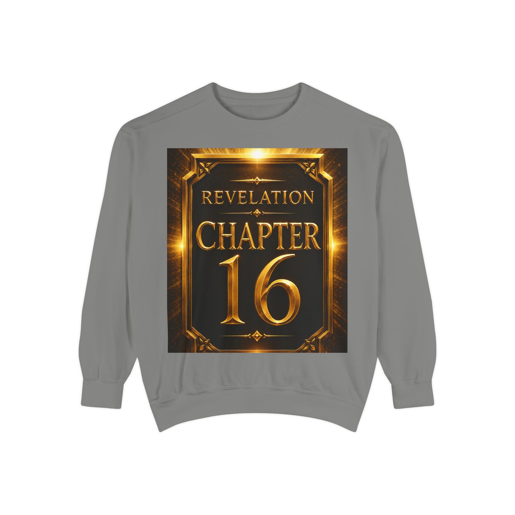 Revelation Chapter 16 Sweatshirt — "Judgment Begins" Apocalyptic Graphic