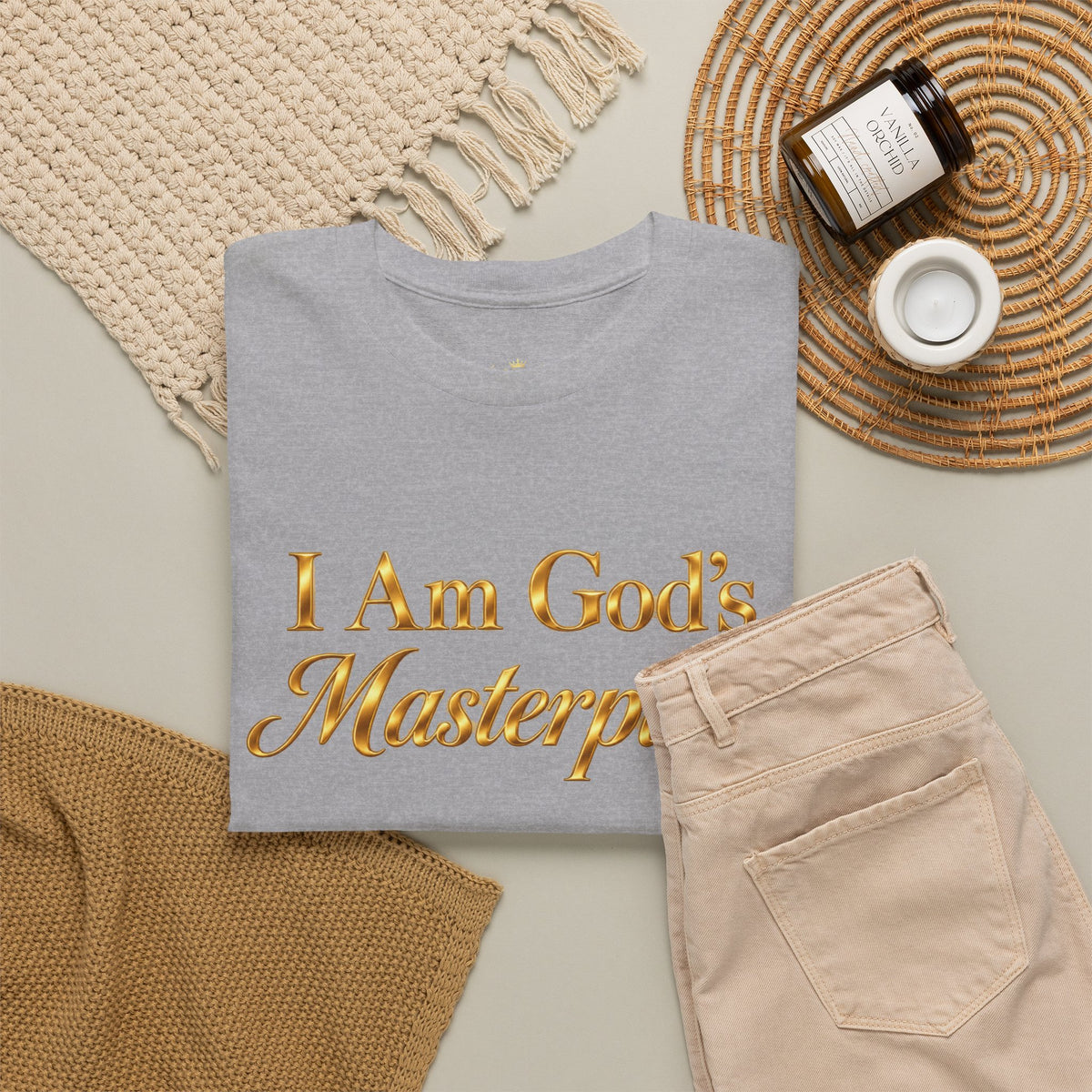 I Am God's Masterpiece Tee — Psalm 139:14 Christian Faith T-Shirt