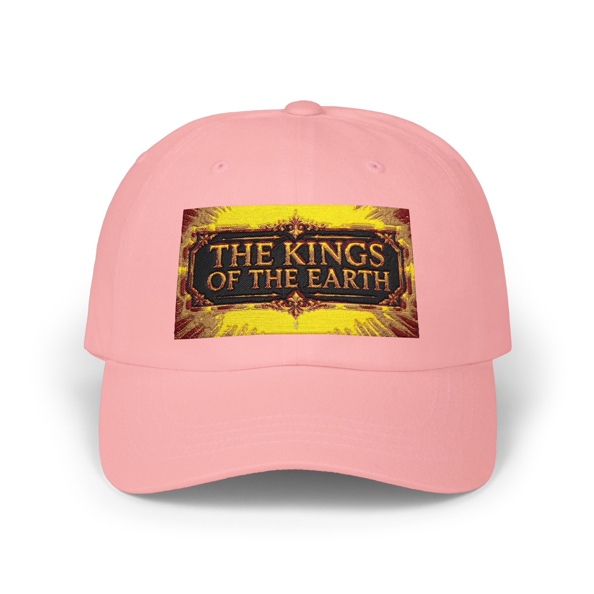 Classic Dad Cap - "The Kings of the Earth" Vintage Gold Patch Baseball Hat