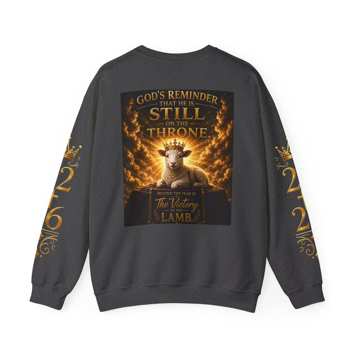 Christian Halloween Crewneck Sweatshirt — "Spooktacular" & Victory Lamb Graphic