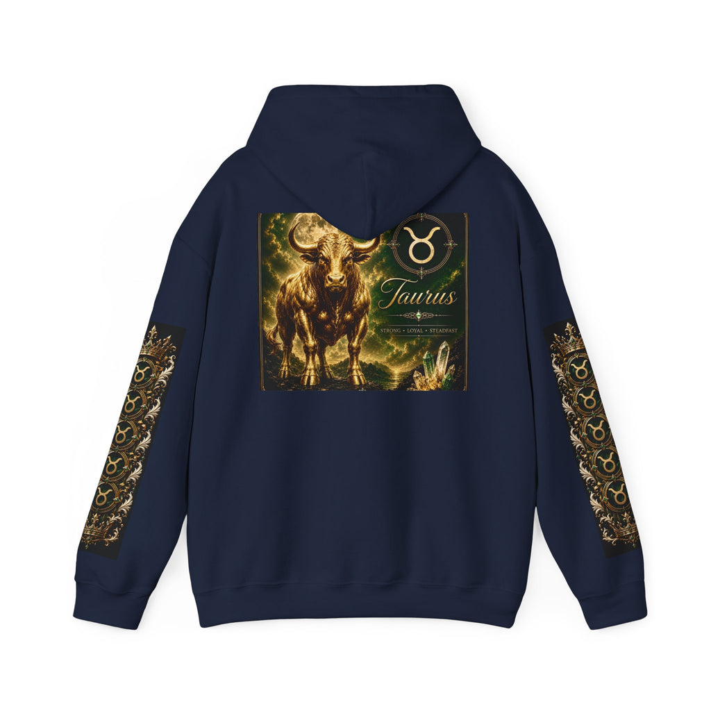 Taurus Zodiac Hoodie — Bull Constellation Graphic Hooded Sweatshirt