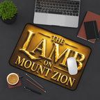 Desk Mat - "The Lamb on Mount Zion" Gold Emblem Gaming/Office Mat