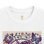 Kids Unicorn Tee — Magical Pink Unicorn with Butterflies & Crystals