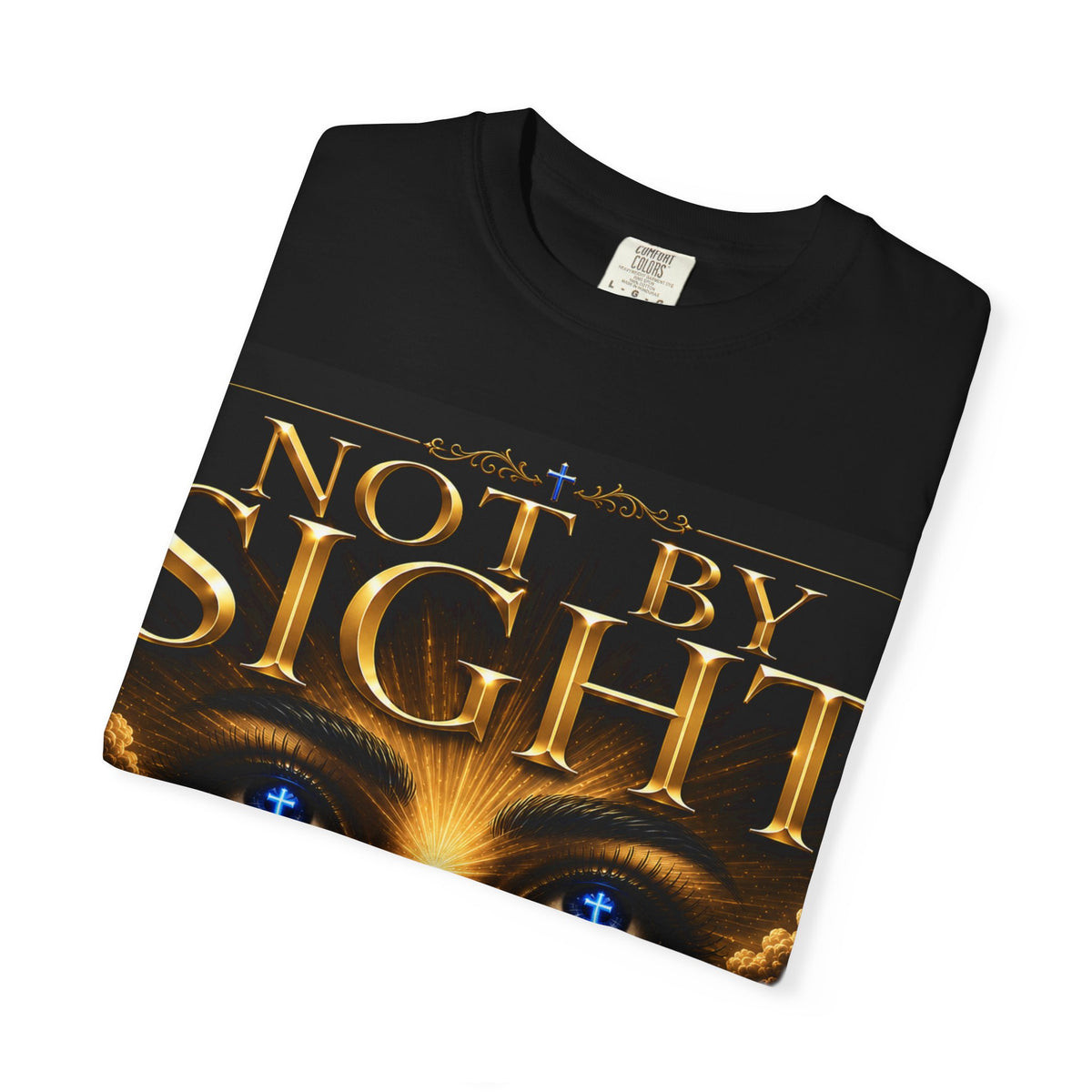 Not By Sight / Walk By Faith T‑Shirt — Christian Faith Graphic Tee