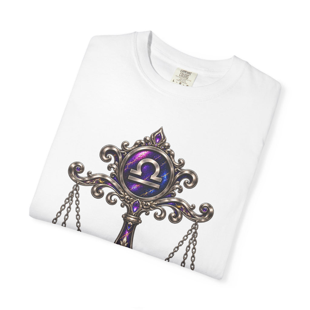 Libra Zodiac Scales T-Shirt — Astrological Balance Graphic Tee