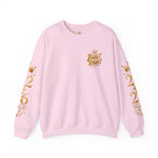 Built Right Crewneck Sweatshirt — "Built Right: Beautiful, Brave, Brilliant" Gold Graphic
