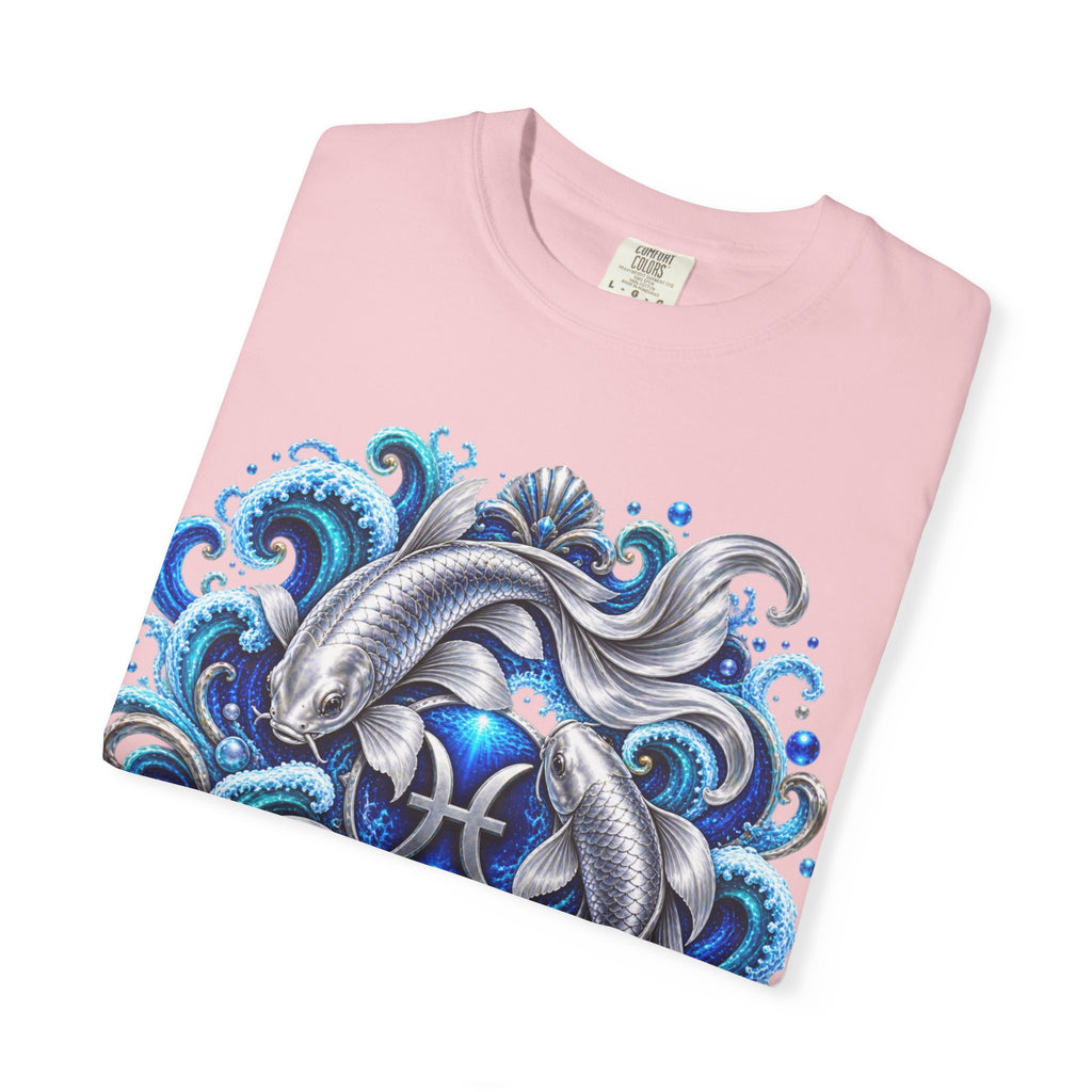 Pisces Zodiac T-Shirt — Illustrated Pisces Fish Astrology Tee