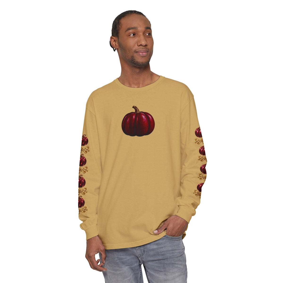 Pumpkin Sleeve Long Sleeve Tee