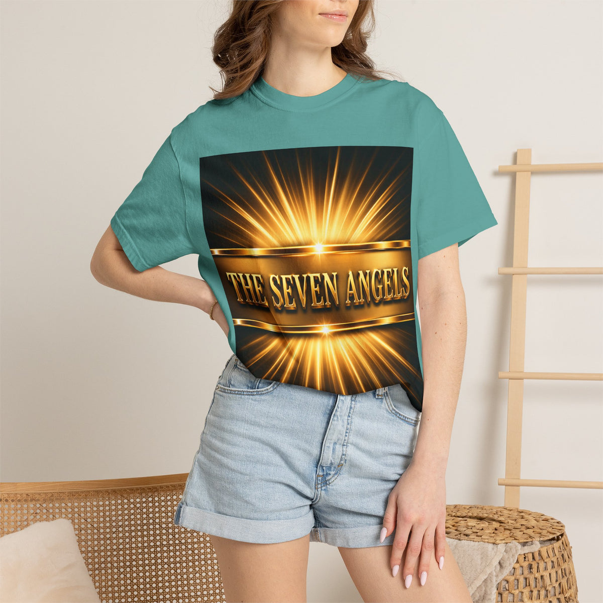Seven Angels Graphic T-Shirt — "The Seven Angels" Religious Illustration Tee