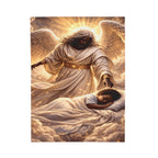 Plush Blanket — Guardian Angel Over Child Velveteen Throw