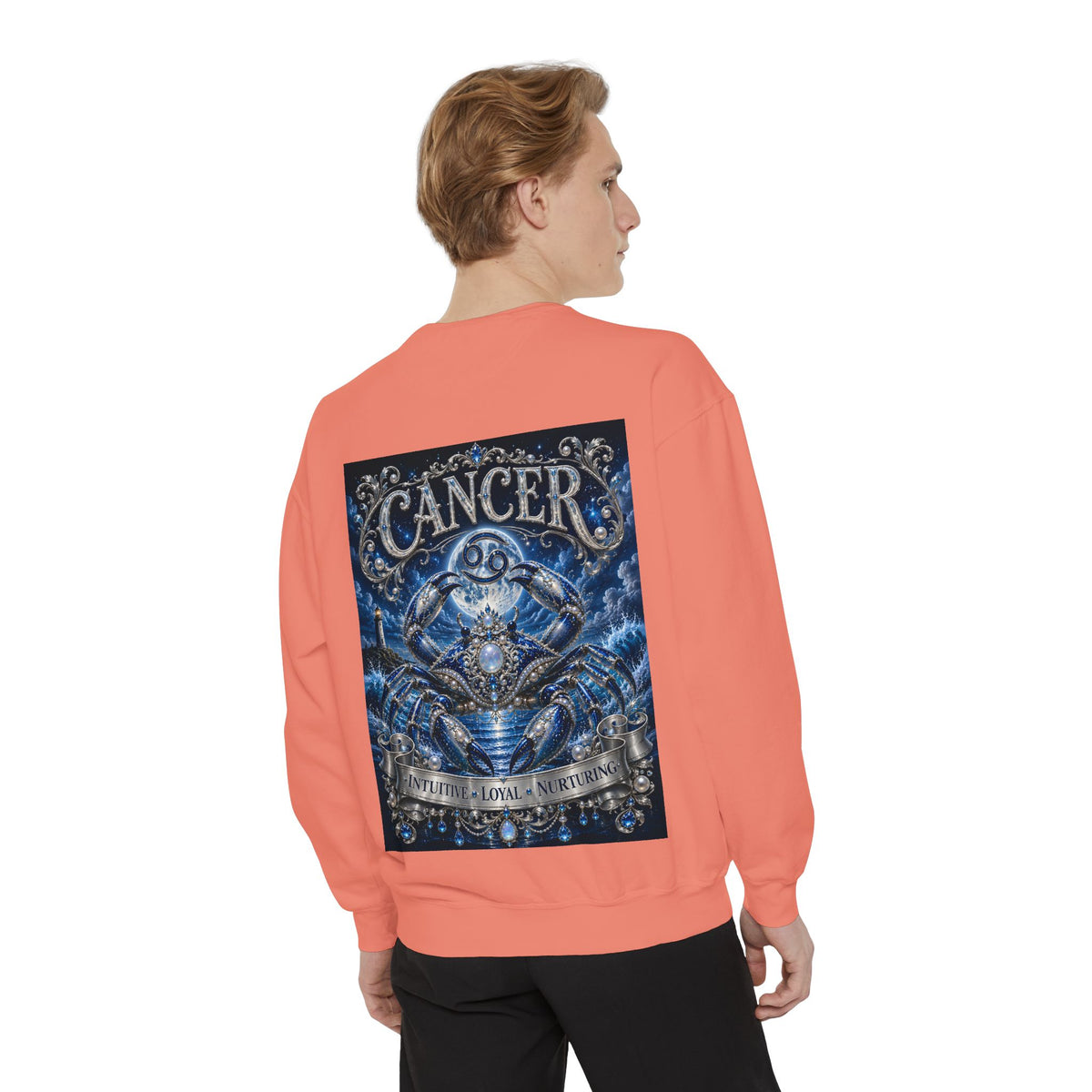 Cancer Zodiac Sweatshirt — Blue Crab Astrology Crewneck