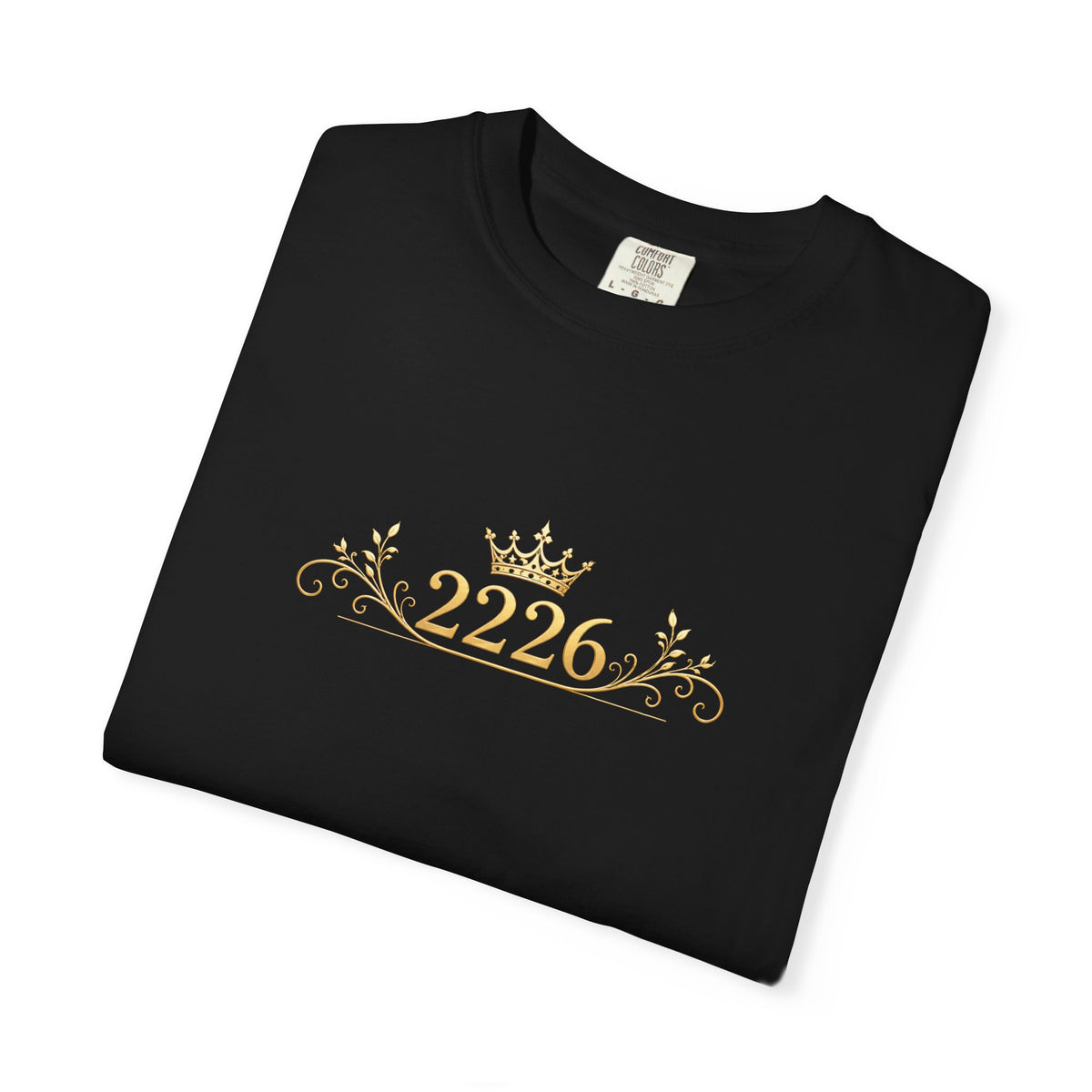 Royal Crest 2226 T-Shirt — Gold Crown Emblem Tee