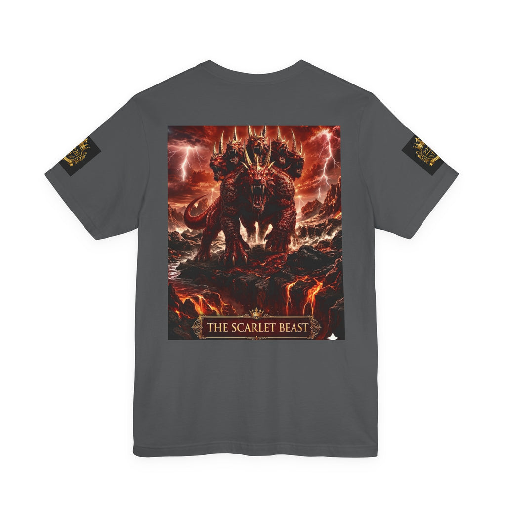 The Scarlet Beast T‑Shirt — Fiery Dragon Graphic Tee