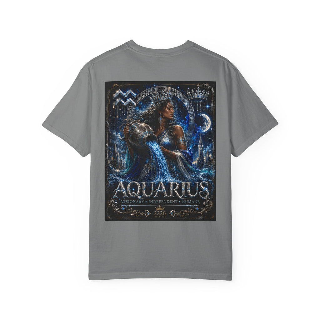 Aquarius Zodiac T-Shirt – Mystical Water Bearer Astrology Tee
