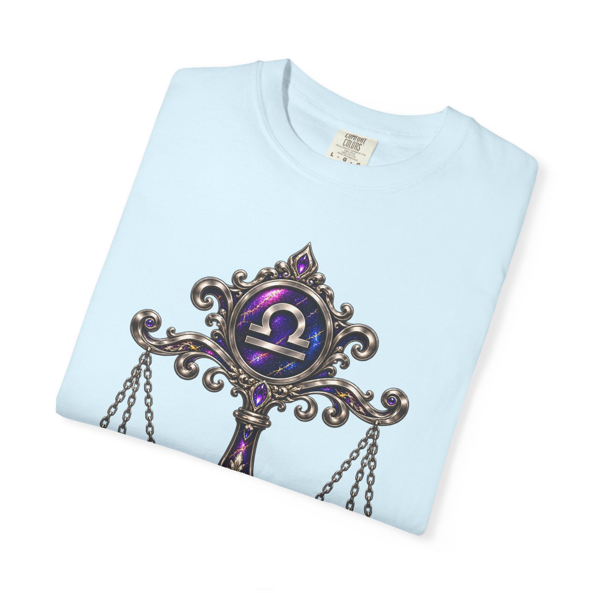 Libra Zodiac Scales T-Shirt — Astrological Balance Graphic Tee